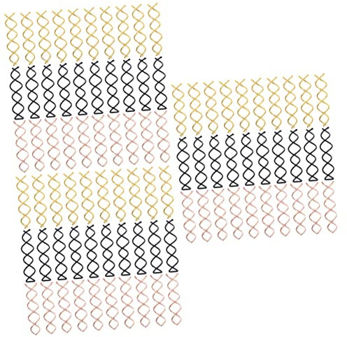 Beavorty 90 pcs hair dryer spring screw clip hair clip for women spiral twists screw hairpin corkscrew hair pins hair+clips+for+braids spiral hairpins hair waver roller Miss modeling alloy