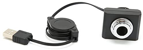 Lazmin112 Mini Caméra USB pour Ordinateur, Webcams Gratuites 480P HD Balance des Blancs Automatique pour Le Chat Vidéo de Conférence Web
