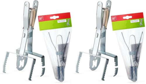 SWISSINNO Trampa de Tijera para Topillos - Dispositivo Metálico Galvanizado Resistente - Eliminación Precisa de Roedores - Reutilizable y Antióxido para Jardín (Paquete de 2)
