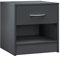 Casaria® Comodino 41x39x28 cm Spazioso Cassetto Portaoggetti con Maniglia Ripiano Aperto Comodini Tavolino da Notte Arredamento Camera da Letto