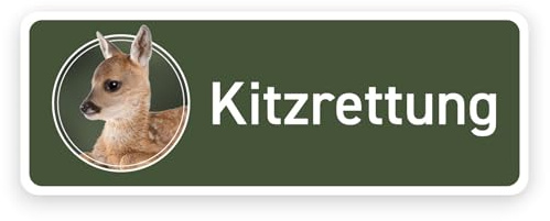 KITZRETTUNG - Premium Magnetschild fürs Auto - magnetisches Schild für Pkw, Kfz, Revierfahrzeug, Maße 27.5 x 10 cm für optimale Sichtbarkeit