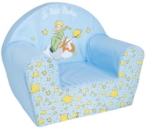 Fun House 713635 Le Petit PRIINCE Sillón Club Origen Francia Garantía para niños, H.42 x 52 x 33 cm, Color Azul
