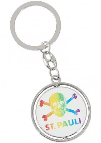 St. Pauli - Regenbogen Totenkopf Schlüsselanhänger