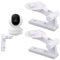 2pcs Camera Wall Mount Compatible with Reolink E1 / E1 Pro, White Camera Wall Bracket Adjustable Ceiling Camera Mount for Mercury TPLINK, 4 Rubber Plugs 4 Screws