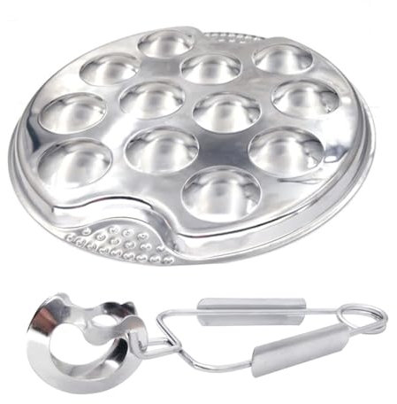 Garneck Schneckenteller 2-teiliges Set Schneckengeschirr 12 Fächer Für Schnecken Und Meeresfrüchte