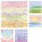 LHLZNB 400 Sheets Three-Dimensional Landscape Painting Sticky Sticky Notes Set,Post it Notes tabs Memo Funny Sticky Note Self Stick，Page Markers Flags for Home, School and Office, 8x8CM (5)