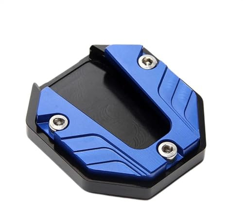 hgudyr Fuß-Verbreiterung Ständer Platte Universal-Motorrad-Ständerverlängerung, Aluminiumlegierung, Vergrößerte Basis, Motorrad-Seitenständer-Verlängerung Für Motorrad, Roller, Fahrrad