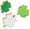 AKTOUR Dinosaur Christmas Ornament Set Wooden Fridge Magnets Beer DIY Home Decoration For Indoor Fall Gnomes Outdoor (White, One Size)