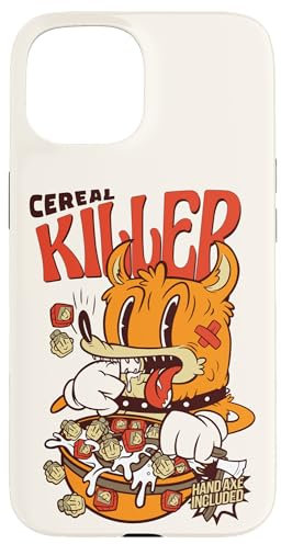 Lustiger Müsli Killer Retro Horror Comic Serienmörder Hülle für iPhone 15