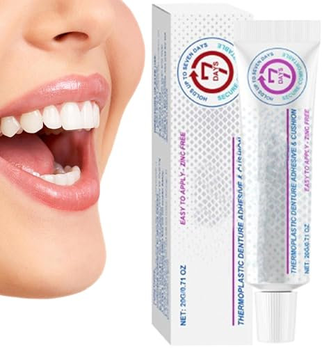 Thermoplastic Denture Adhesive For Refitting And Tightening,20g Glue For Dentures Refits And Tightens Loose Upper And Lower Dentures And Partials