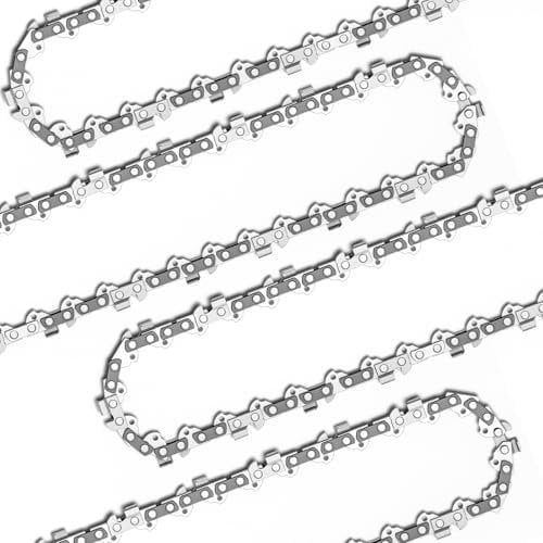 Supstable Mini Chiansaw Chain Replacement 8 Inch - 4 Pack 8 Inch Saw Chains for Cordless Electric Mini Chainsaw,Chian Saw Chains for Battery Powered Chainsaw,043 Gauge, 1/4 LP Pitch, 46 Drive Links