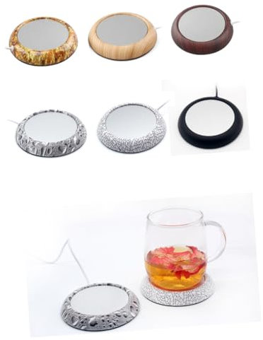 Zerodeko Tassenwärmer Für Schreibtisch USB-getränkewärmer Tassenwärmer Becherwärmer Wasserwärmer Für Büro Und Heimgebrauch Geeignet Für Tee Wasser Kakao Milch Helle Holzmaserung
