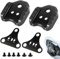 Mineup 2pcs Adaptadores De Pedal De Bicicleta De Metal, Pedales De Bicicleta De Carretera, Convertidores De Pedal De Bicicleta, Adaptador De Cala Doble Duradero para Bicicleta De Montaña De Carretera