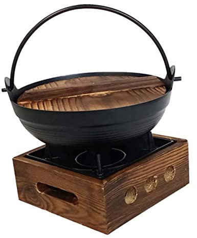 VALICLUD Marmite De Style Japonais Petite Marmite En Fonte Pour Fondue Japonaise Avec Couvercle
