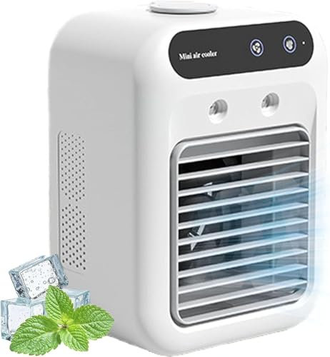 Mini Water Cooler, Glacier Breeze Ac, Outdoor Portable Air Conditioner, 500ml Water Tank, USB Power Cord, 2 Wind Speed,2H Can Be Used For Full Charge