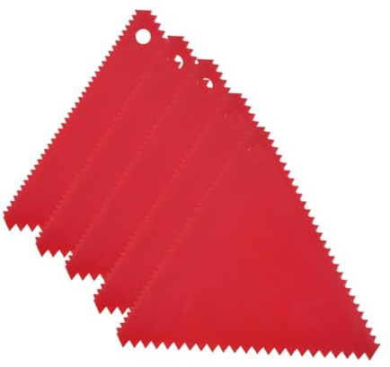 5 Stück selbstklebende Spachtel, wiederverwendbar, für Polyesterharz, Spachtelmasse, Klebstoff, Dreieck