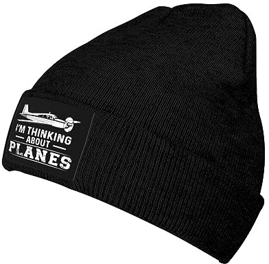 Beanie Mütze Lustiges Fliegendes Flugzeug Airline Herzschlag Winddichte Laufmütze Beanie Slouch Radsport-Kappen Für Laufen Radfahren Klettern