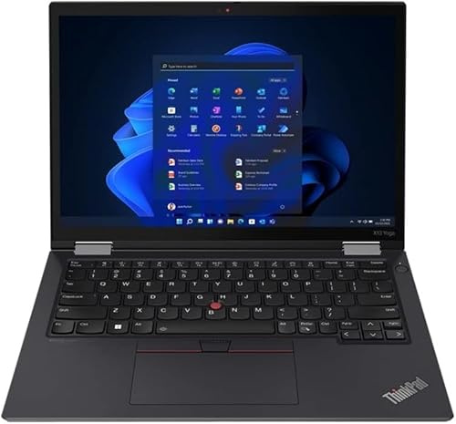 Lenovo ThinkPad X13 Yoga Gen 3 13.3 FHD+ 2-in-1 Touchscreen, Intel Core i5-1235U, 16GB DDR5, 256GB NVMe SSD, Intel Iris Xe, WiFi 6E, Thunderbolt 4, Windows 11 Pro, UK Keyboard, Black (Renewed)