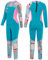 Gogokids Traje de Neopreno para Niñas, Ropa de Natación 2.5mm Neopreno Cálido Traje de Buceo Engrosado Bañador de Una Pieza Manga Larga Protección Solar UV 50+