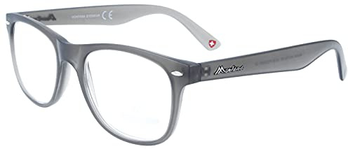 Lesebrille MR67 aus Kunststoff von MONTANA in Grau + 3,00 dpt