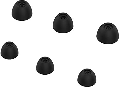 AWADUO For Samsung Galaxy Buds 2 (R177) Ear Tips Silicone Earpads, Silicone Protective Earphone Ear Tips Case Cover Shell, Soft And Durable(Black)