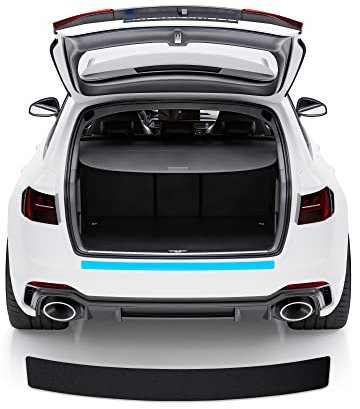 Blackshell® Basic Ladekantenschutz Folie kompatibel mit Škoda Octavia Kombi | Typ 5E | Bj. 2013-2019 Matt Schwarz - passgenauer Stoßstangenschutz inkl. Profi Rakel für Folie