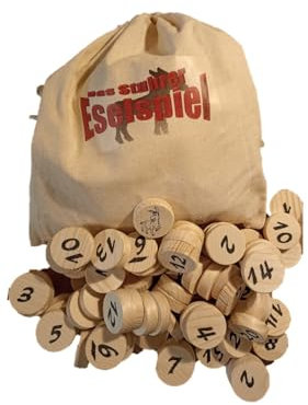 Prescher Eselspiel ~ Das Stuhrer Eselspiel mit 81 Spielsteine ~ 4 Stapel ~ 2-6 Spieler