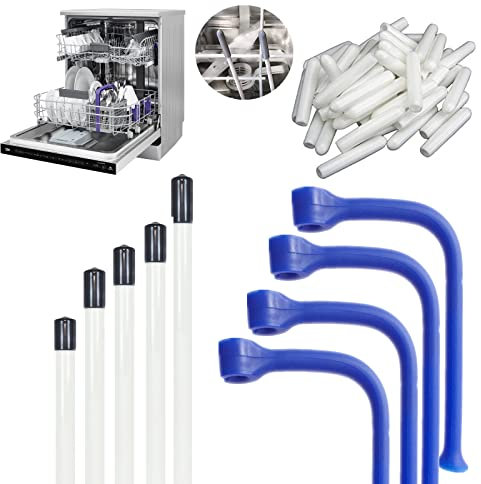 JinYu Lot de 24 porte-verres à pied pour lave-vaisselle - 28 cm, 24 cm, 21 cm, 17 cm, 11,5 cm, capuchons universels pour réparation de dents de lave-vaisselle (ensemble bleu)