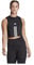 adidas Damen Train Essentials Train Cotton 3-Stripes Crop Tank Top, Black/White, L