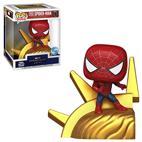 Funko Pop! Deluxe Spider-Man No Way Home: Friendly Neighborhood Spider-Man Final Battle Series Build-A-Scene Vinyl Figure