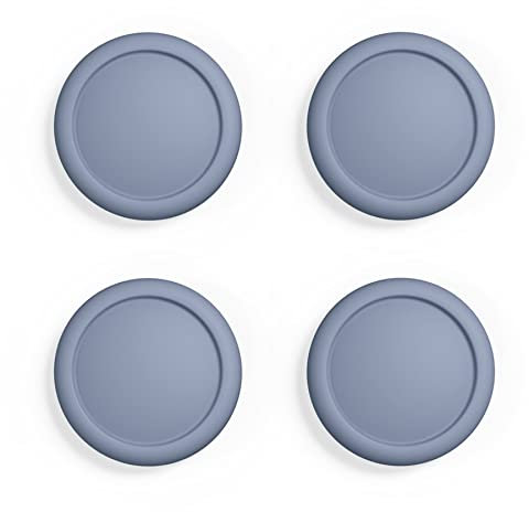 eXtremeRate PlayVital Thumb Grip Caps for Nintendo Switch Joycon, Joystick Caps for Nintendo Switch Lite, Rubber Analog Grips Thumbstick Cover for Switch OLED Joycon - Slate Gray
