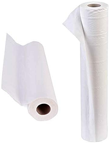 1 rouleau de papier de canapé blanc - 40 mètres - Hygiène pour table de massage - Beauté - Environnement de beauté - Rouleau de papier professionnel emballé individuellement - Perforation détachable