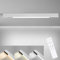 Glitzerlife Deckenlampe LED Deckenleuchte Wohnzimmer - 25W Wohnzimmerlampe Lang Modern 80CM Bürolampe Decke Dimmbar mit Fernbedienung Deckenbeleuchtung Panel Schlafzimmerlampe für Schlafzimmer