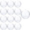 Yevheniy12 PCS Weihnachts Klarer Ornament Ball, Füllbare Weihnachtsschmuck, Transparente Plastik Handwerk Ornament Birnen für DIY Feiertagsfeier Weihnachtsbaum Innendekoration im Freien (60mm)