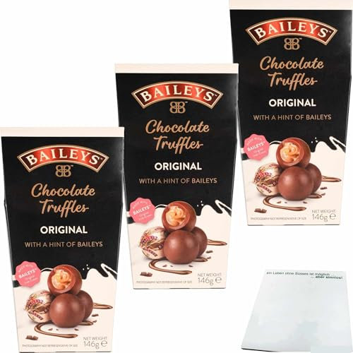 usy Bundle für Baileys Chocolate Truffles mit Baileys original Iris Cream 3er Pack (3x146g Packung) + usy Block