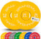 BRAINGAIN Olympic Bumper Plates - Multiple Sizes, Colour/Black - 2 Weight Plates for Barbell Strength Training & Weightlifting - 1.5kg 2.5kg 5kg 10kg 15kg 20kg 25kg 100kg 150kg Pairs/Set