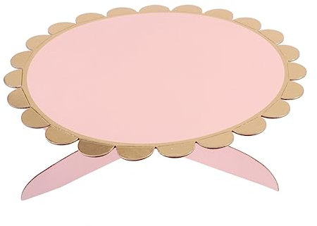 Mikinona Supporto Per Torte Rotondo Carta Usa e Getta Espositore Chic Per Cupcake e Dessert Per Feste Di Compleanno e Matrimoni Rosa