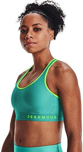 Under Armour Infinity Mid 2.0 Sport-BH Damen Weiß Gruen, L A-C Damen
