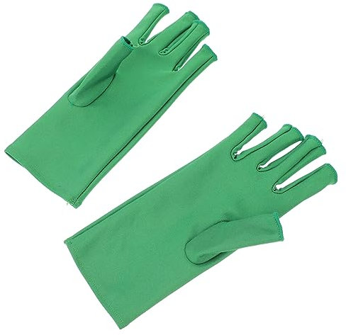 FOYTOKI 1Pair Nail Art Uv Resistant Fingerless Gloves for for Nail Shops and Manicures and Comfortable Nail Not Disposable