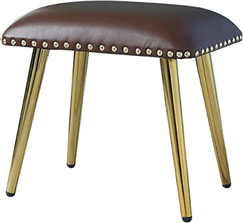 VNNHGB Ottomane, kleine Ottomane, rechteckige Ottomane aus PU-Leder mit gepolsterter Sitzfläche für Sofasessel, Fußhocker für Hochbett, Fußhocker für Untertisch, Kleiderschrank für Wohnzi