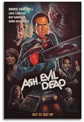 Filmposter Ash Vs Evil Dead, TV-Serie, Kunstposter, Druck, Poster für Hausbau, ästhetische Dekoration, Leinwand, Wandkunst, Schlafzimmerdekoration, 30 x 45 cm, ungerahmt, 38