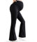 Bestele Damen Schwangerschafts-Leggings, Mutterschaft Yoga Hosen Stretchy Bootcut über dem Bauch, Umstandshosen Hose für Arbeit Lounge Sporthose