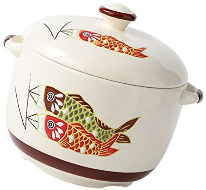 PRETYZOOM Olla De Cerámica Para Estofado Cuenco De Cerámica Simple Ideal Para Sopa Decorativo