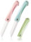 IKOPFLN 3 Pièces couteau enfant ustensile cuisine enfant couteaux enfants cuisine set cuisine enfant céramique Pliable Avec chaîne suspendue