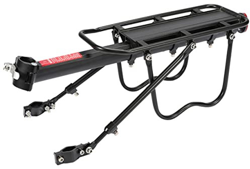 BESPORTBLE portapacchi per bici accessori mountain bike mountain bike accessori portabici supporto per portapacchi zaino portapacchi cavalletto posteriore ripiano posteriore per bici Black