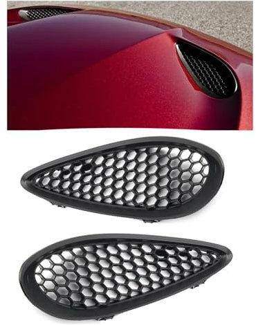 RUIHAHA Auto Front Kühlergrill Tuning Zubehör für Jeep Grand Cherokee SRT 2012-2019, 68090698AB, Schwarz, Kühlergrill, 1x Left