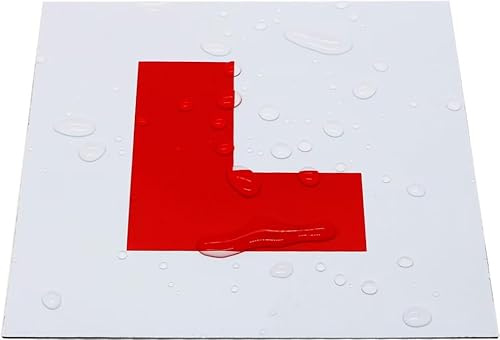 Magnetic L Plates for Learner Drivers – Pack of 2 Durable & Weatherproof Plates – Easy to Attach & Remove – Strong Grip for Car, Van, or Motorbike – UK Road Legal