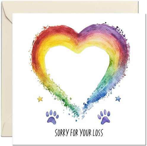 Trauerkarte für den Verlust von Haustieren, Trauerkarte für den Verlust einer Haustierkatze, Hund, Kaninchen, Hamster, Rennmäuse, Meerschweinchen