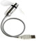 Artibetter 1 Pc Ventilateur Lumineux Usb Ventilateur Usb Led Horloge Lumière Ventilateur De Poche Mini Réveil Numérique Afficher Maison Horloge Led Réveil Led Blanche Tuyau Métallique