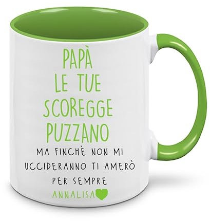 Mr. Gadgets Tasse aus Keramik, personalisierbar mit Namen, für Valentinstag, Weihnachten, Geburtstag (Papa)